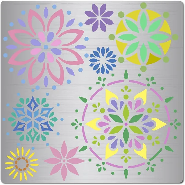 White_Mandala_Metal_Stencil_Flower_Design_Stainless_Steel_Painting_Template_Home_Decor
