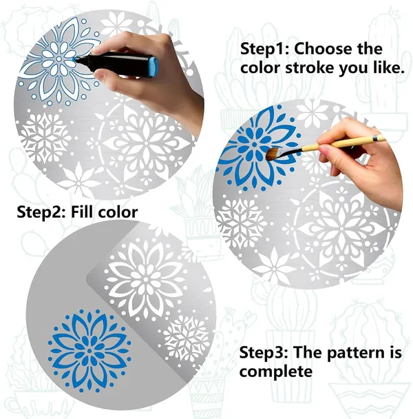 White_Mandala_Metal_Stencil_Flower_Design_Stainless_Steel_Painting_Template_Home_Decor