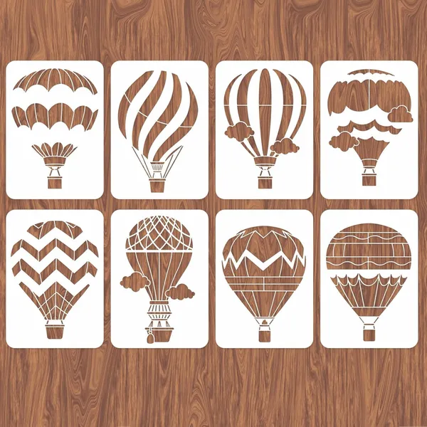White_Hot_Air_Balloon_Wall_Stencils_Reusable_Painting_Templates_Diy_And_Craft