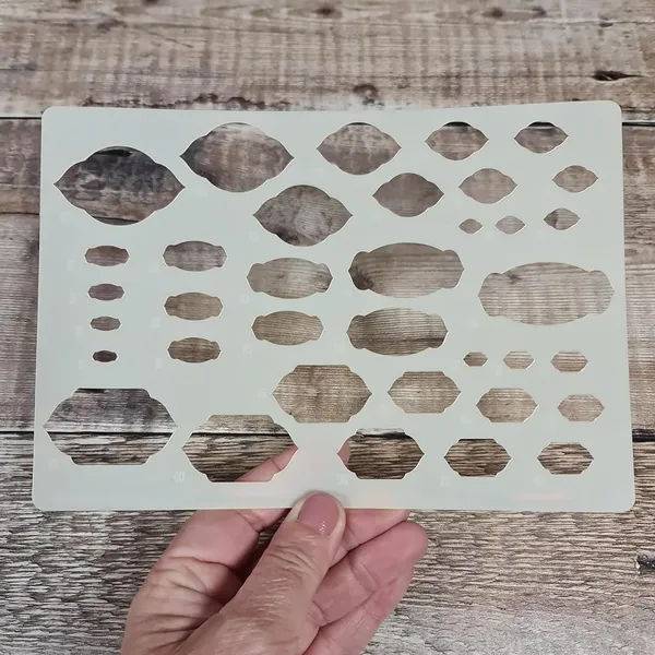 White_Geometric_Shape_Stencils_Reusable_Plastic_Template_Diy_And_Craft