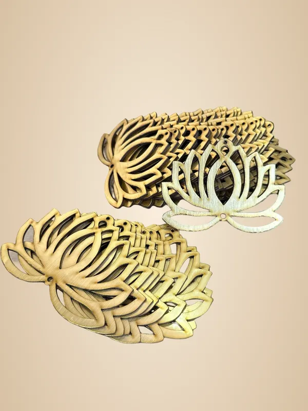 Beige_Mdf_Lotus_Cutouts_Diy_And_Craft
