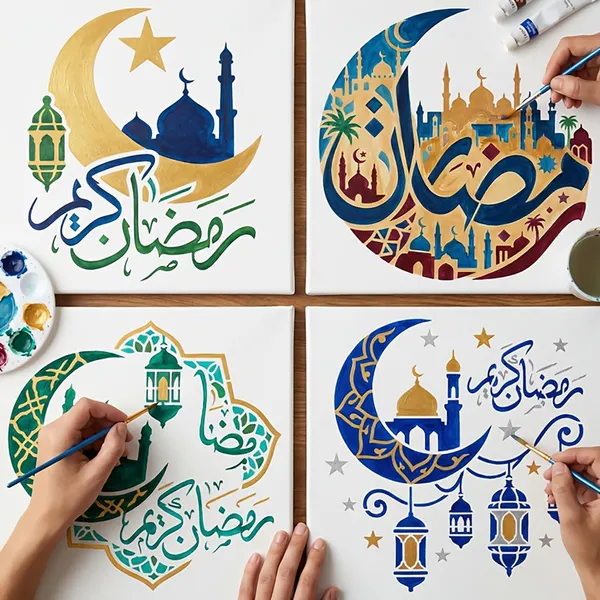 White_Ramadan_Eid_Plastic_Stencil_Moon_Lantern_Mosque_Art_Template_Diy_And_Craft