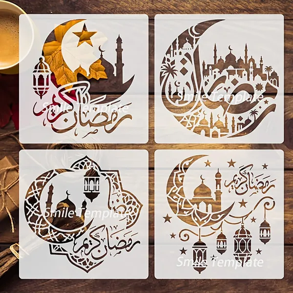 White_Ramadan_Eid_Plastic_Stencil_Moon_Lantern_Mosque_Art_Template_Diy_And_Craft
