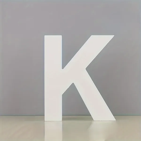 White_Standing_Letter_K_Decoration_Modern_Pvc_Alphabet_Block_Freestanding_Initial_Sign
