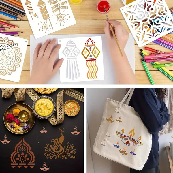 White_Diwali_Rangoli_Stencils_Diy_And_Craft