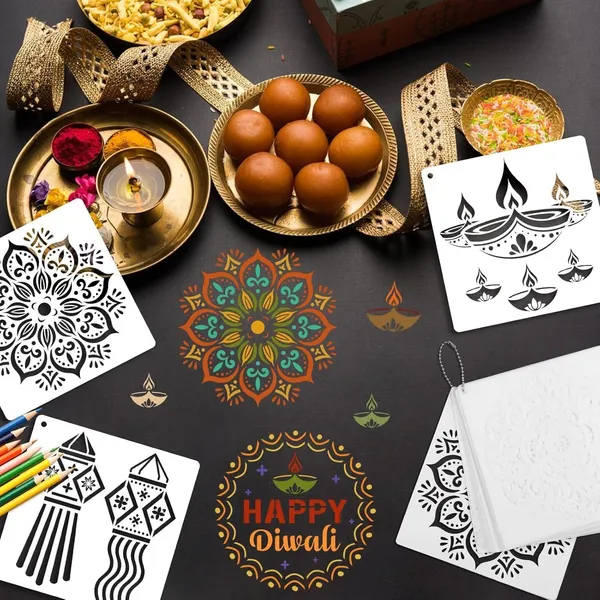 White_Diwali_Rangoli_Stencils_Diy_And_Craft