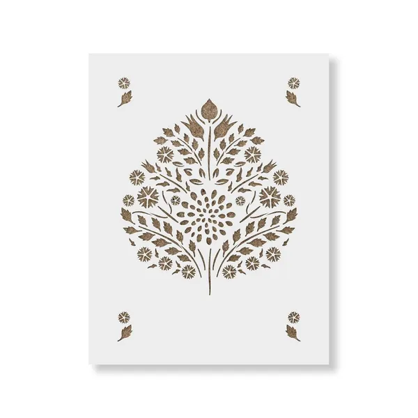 White_Stencil_Revolution_Leaf_Damask_Pattern_Large_Wall_Stencil_Diy_And_Craft