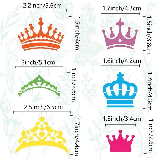 White_Crown_Metal_Stencil_King_Queen_Crown_Stainless_Steel_Drawing_Template_Home_Decor