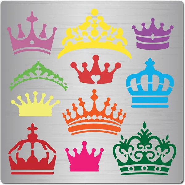 White_Crown_Metal_Stencil_King_Queen_Crown_Stainless_Steel_Drawing_Template_Home_Decor