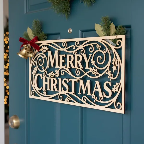 Beige_Christmas_Door_Hanger_Merry_Christmas_Round_Sign_Mdf_Wooden_Cutout_Diy_And_Craft
