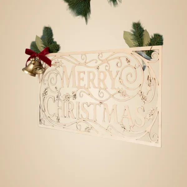 Beige_Christmas_Door_Hanger_Merry_Christmas_Round_Sign_Mdf_Wooden_Cutout_Diy_And_Craft