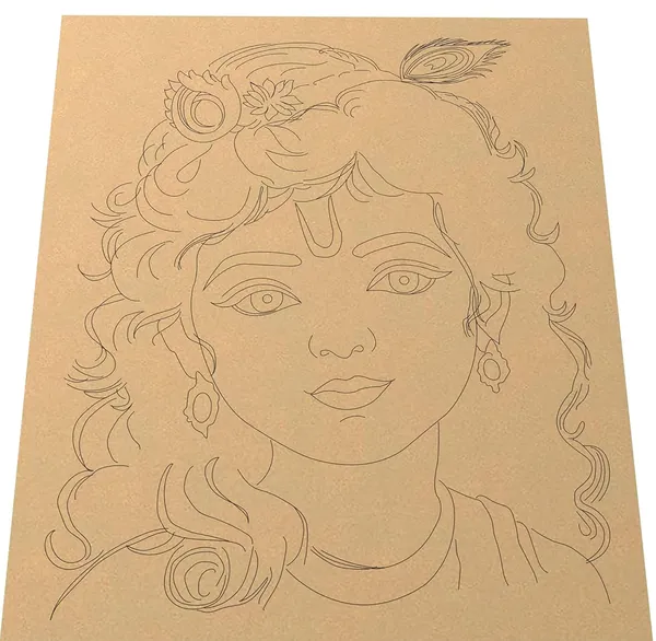 Beige_Premarked_Krishna_Ji_Wooden_Cutout_Diy_And_Craft
