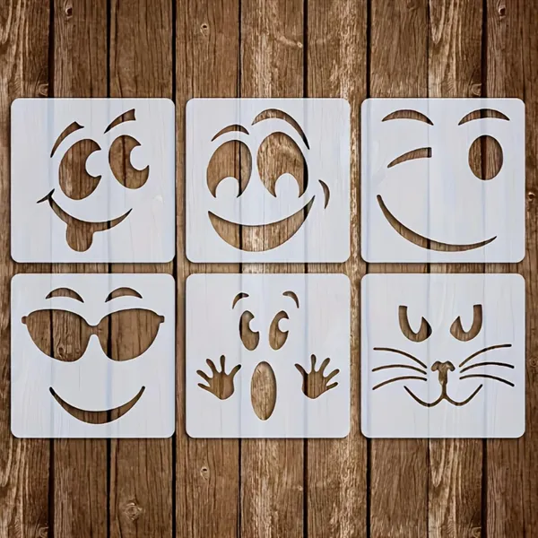 White_Happy_Face_Stencil_Template_Cm_Diy_And_Craft