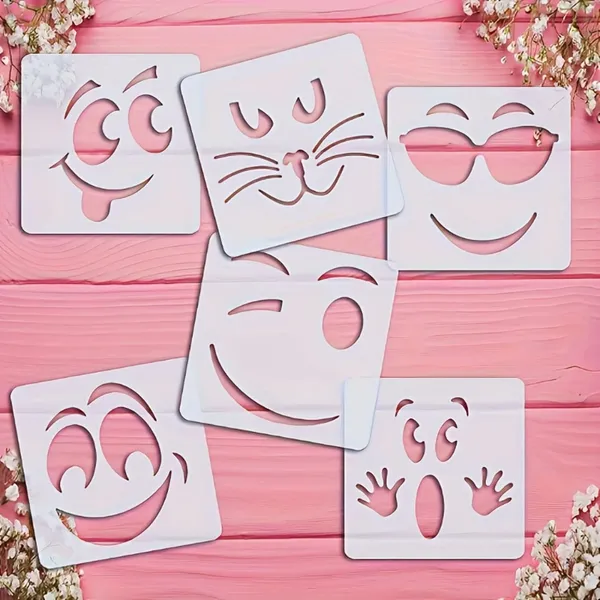 White_Happy_Face_Stencil_Template_Cm_Diy_And_Craft