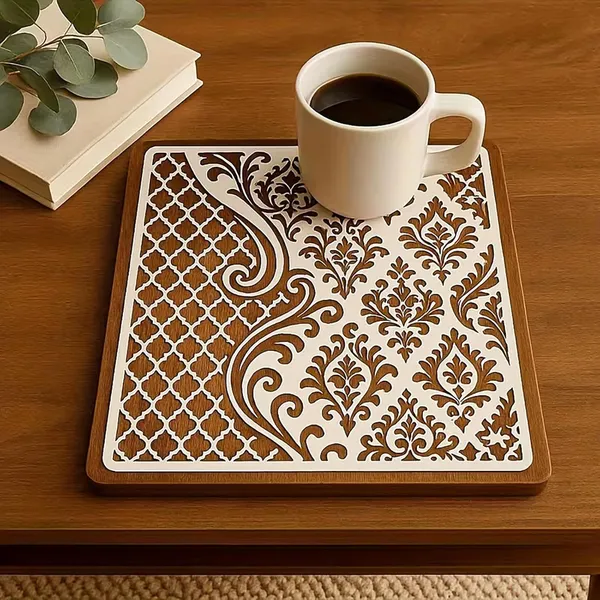 White_Large_Baroque_Moroccan_Stencil_Reusable_Pet_Template_Home_Decor