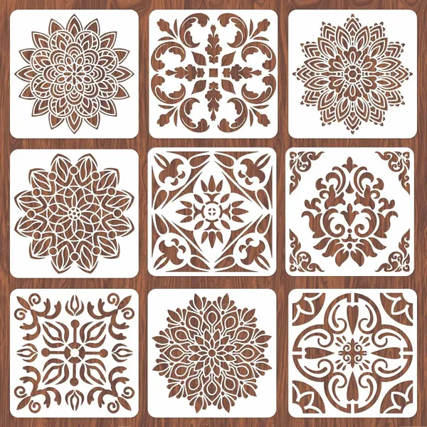 White_Mandala_Wall_Stencils_Reusable_Tile_Painting_Templates_Diy_And_Craft