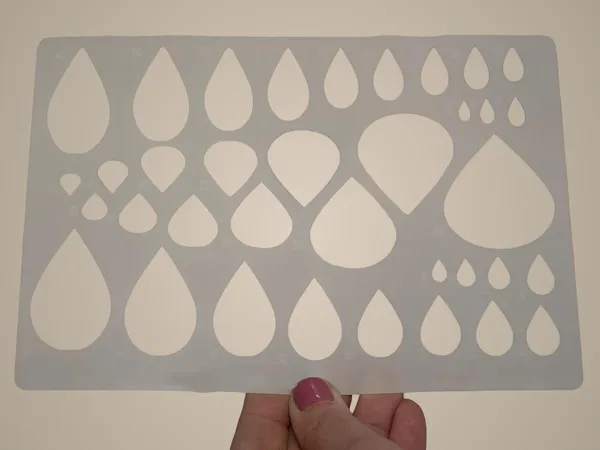 White_Geometric_Shape_Stencils_Reusable_Plastic_Template_Diy_And_Craft