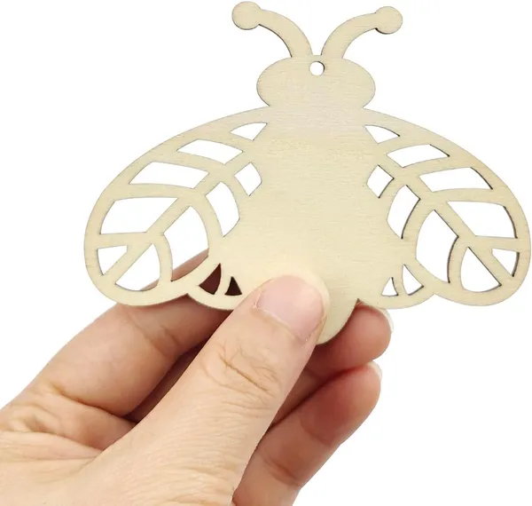 Beige_Wooden_Bee_Shape_Cutouts_Cm_Bee_Ornaments_Diy_And_Craft