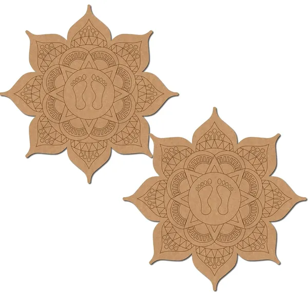 Beige_Lakshmi_Ji_Paul_Feet_Mandala_Mdf_Cutout_Diwali_Decor_Diy_And_Craft