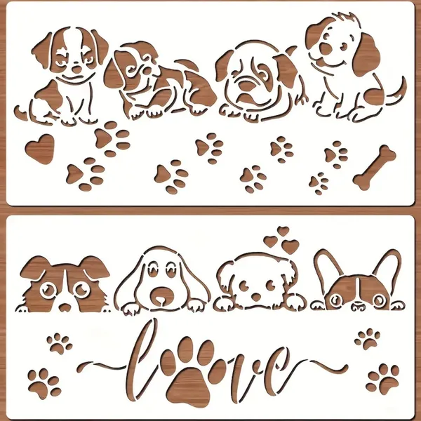 White_Dog_Paw_Print_Stencils_Pet_Themed_Templates_Diy_And_Craft
