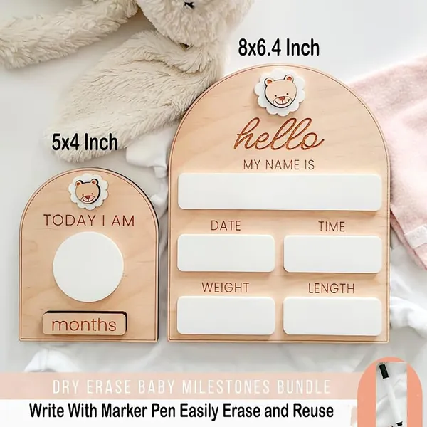 Beige_Wooden_Dry_Erase_Baby_Birth_Detail_Chart_Milestone_Cards_Baby
