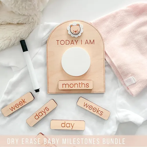 Beige_Wooden_Dry_Erase_Baby_Birth_Detail_Chart_Milestone_Cards_Baby