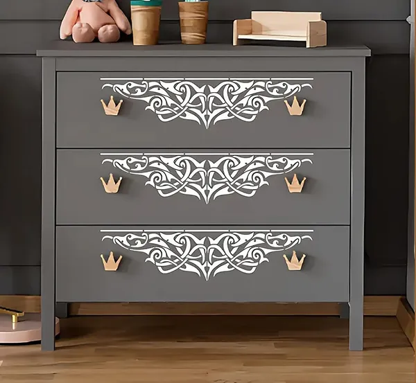 White_Victorian_Style_Border_Stencils_Diy_And_Craft