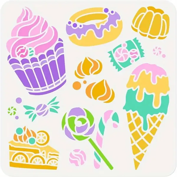 White_Dessert_Stencil_Diy_And_Craft