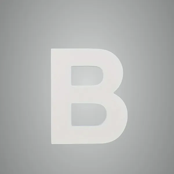White_Standing_Letter_B_Decoration_Pvc_Alphabet_Block