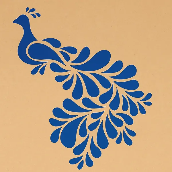 Beige_Wooden_Peacock_Stencil_Diy_And_Craft