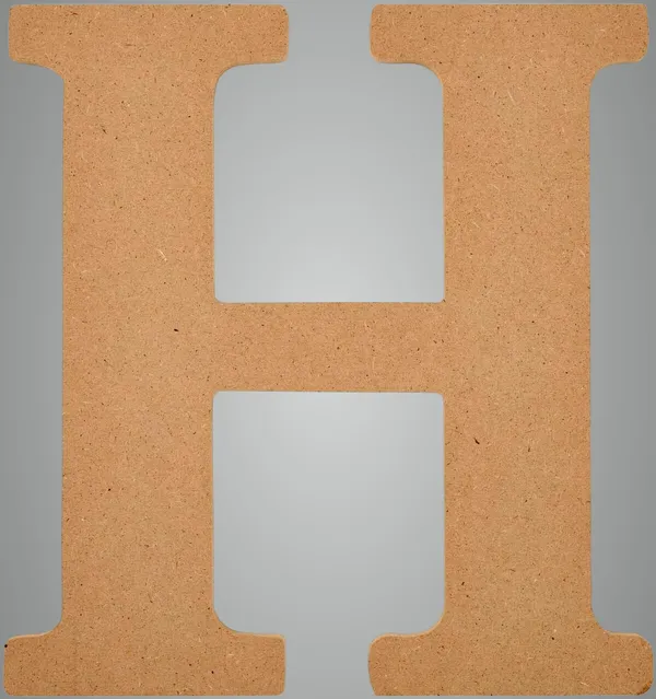 Brown_Mdf_Wooden_Alphabet_Letter_H_Large_Unfinished_Laser_Cut_Wood_Letter
