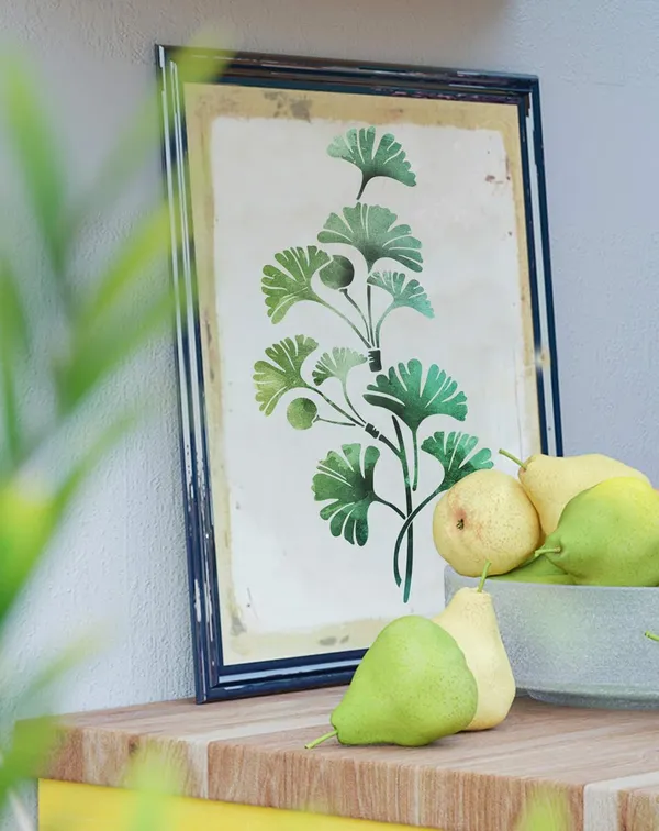 Beige_Pack_Green_Leaf_Wall_Art_Stencils_Plant_Templates_Diy_And_Craft
