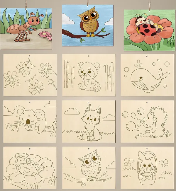 Beige_Animal_Wooden_Ornaments_Unfinished_Wood_Crafts_To_Paint_Kids
