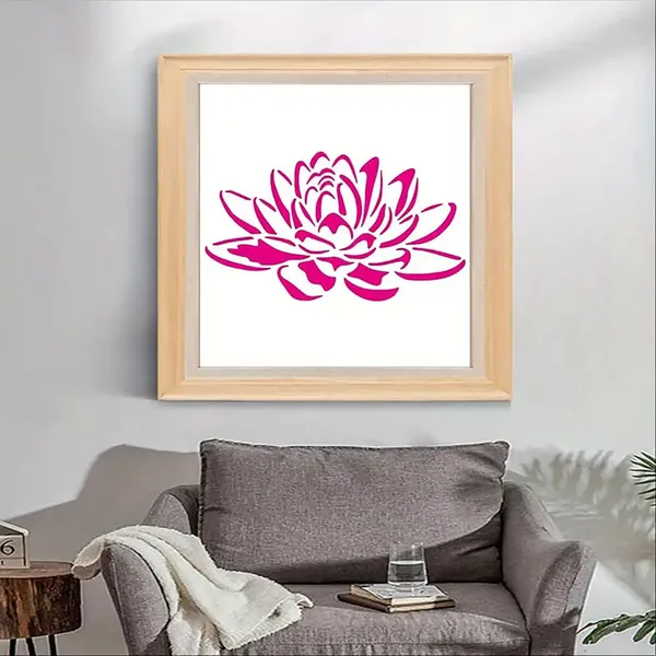 White_Lotus_Flower_Stencil_Pcs_Reusable_Diy_Painting_Stencils_Diy_And_Craft