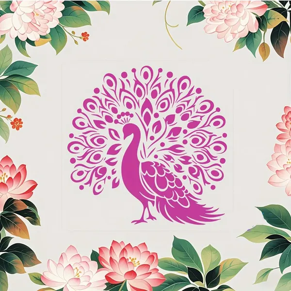 White_Peacock_Stencil_Template_Cm_Reusable_Painting_Stencil_Diy_And_Craft