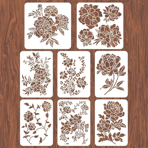 White_Peony_Wall_Stencils_Diy_And_Craft