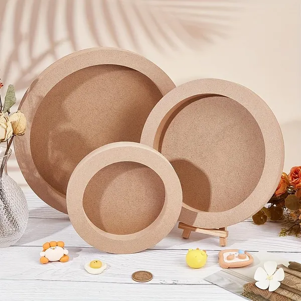Beige_Flat_Round_Mdf_Canvas_Panels_Suitable_General