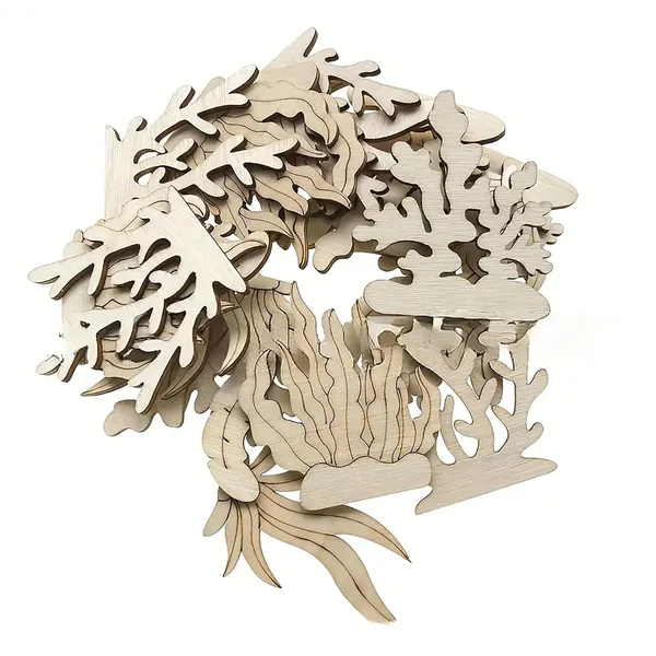 Beige_Wooden_Seaweed_Coral_Cutouts_Diy_And_Craft
