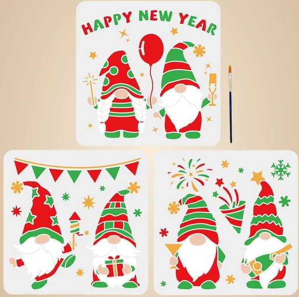 White_Happy_New_Year_Gnome_Stencil_Diy_And_Craft