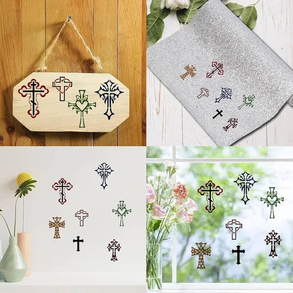 White_Cross_Metal_Stencil_Christian_Stainless_Steel_Template_General