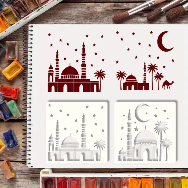 White_Islamic_Stencil_Templates_Cm_Diy_And_Craft