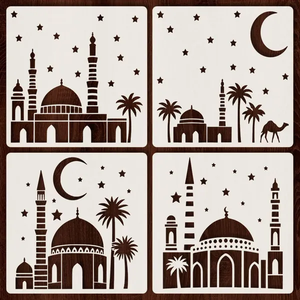 White_Islamic_Stencil_Templates_Cm_Diy_And_Craft