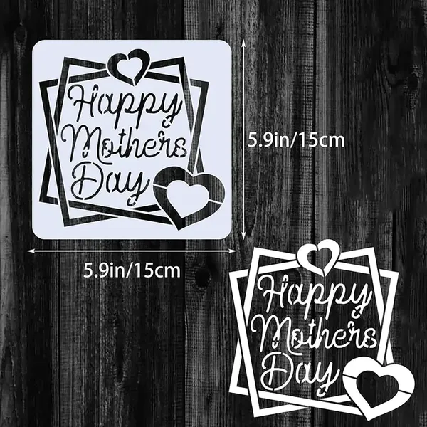 White_Mother_S_Father_S_Day_Stencils_Reusable_Diy_Craft_Templates_Kids