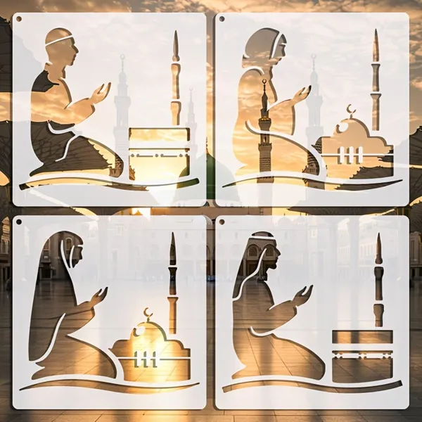 White_Islamic_Prayer_Stencil_Large_Mosque_Worship_Design_Templates_Diy_And_Craft