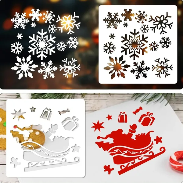 White_Wooden_Christmas_Stencils_Reusable_Wood_Templates_Diy_And_Craft