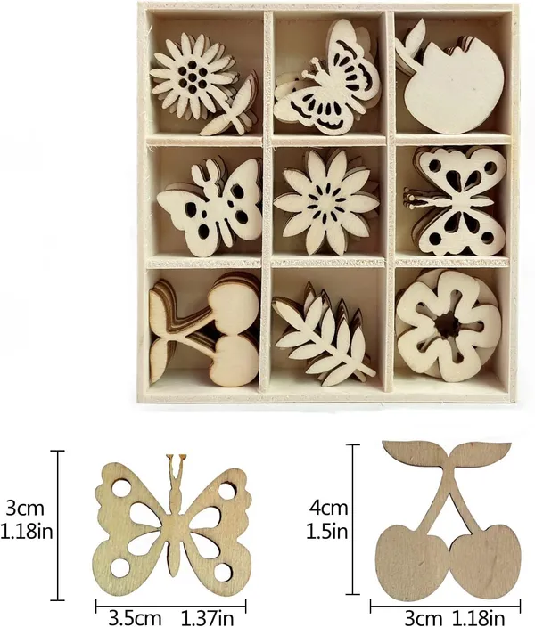 Beige_Wooden_Mini_Flower_Fruit_And_Butterfly_Shaped_Unfinished_Wood_Hanging_Ornaments_Home_Decor