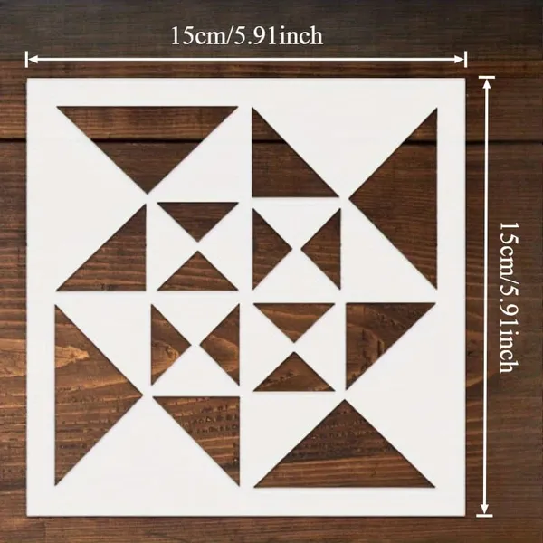 White_Abstract_Art_Geometric_Pattern_Stencils_Reusable_Barn_Quilt_Stencil_Bundle_Diy_Handicraft_Painting_Templates_Diy_And_Craft
