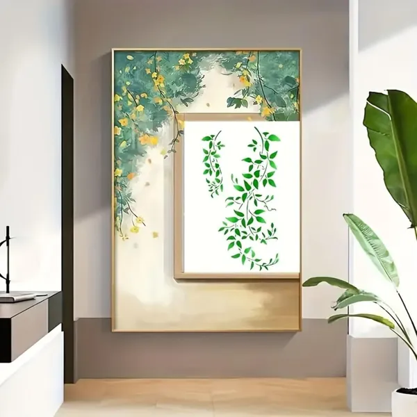 White_A_Size_Vine_Leaves_Painting_Stencil_Cm_Home_Decor
