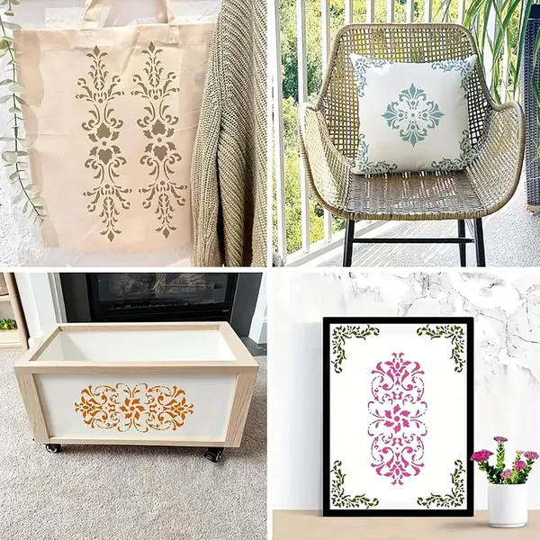 White_Mexican_Floral_Corner_Stencil_Diy_And_Craft