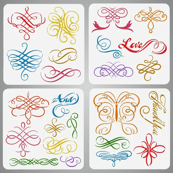 White_Swirls_Calligraphy_Painting_Stencil_Swirls_Border_Corner_Template_Diy_And_Craft